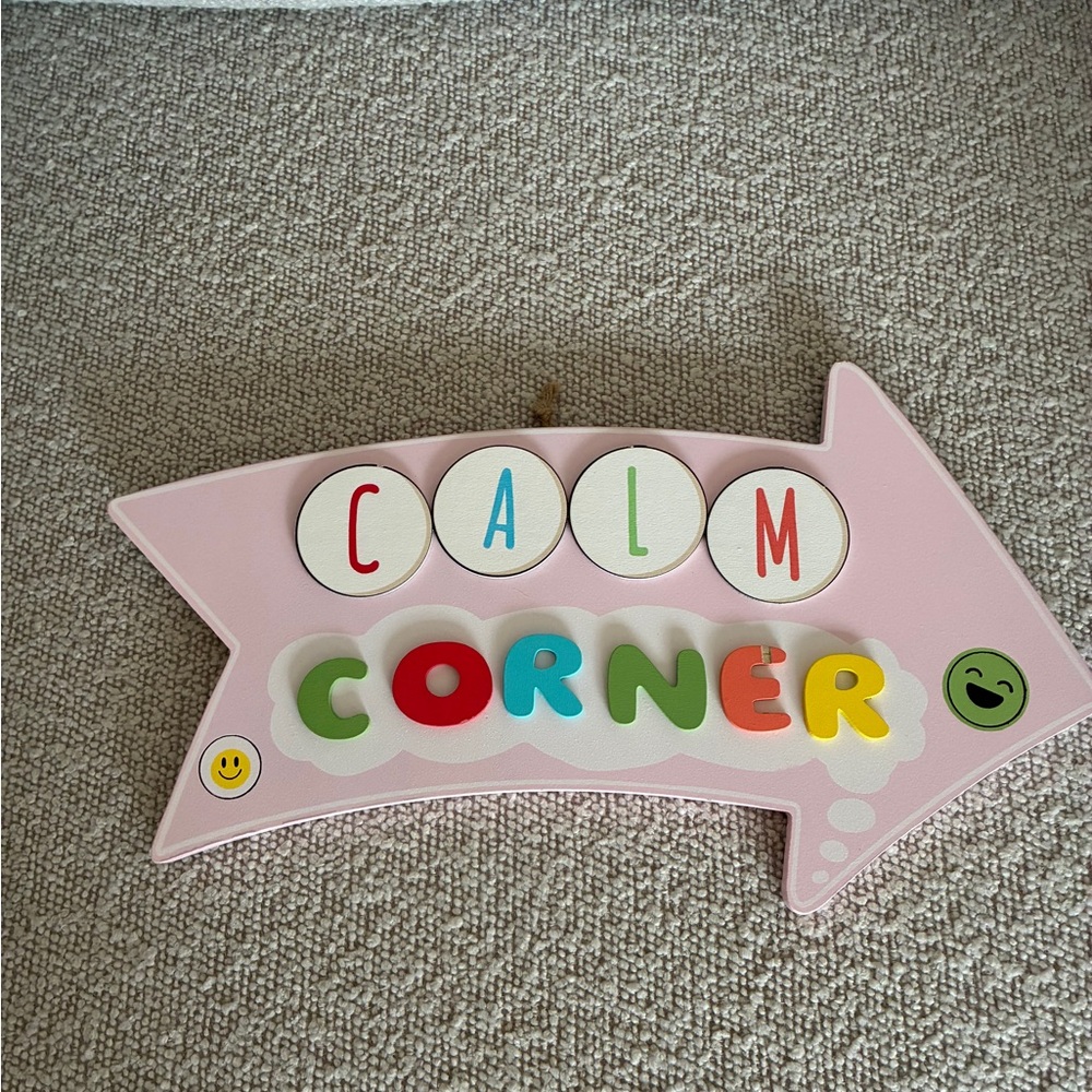 Colorful Calm Corner Sign